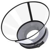 ICOYEA sponge-core donut cone in gray, size 7, calms dogs during recovery.