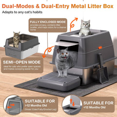 ICYAIR XXXL front-entry access for easy cat entry and exit