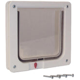 Ideal Pet Products cat flap door with Lexan flap for durability and clear visibility.