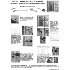 Ideal Pet Products four-way locking knob secures pet access options.