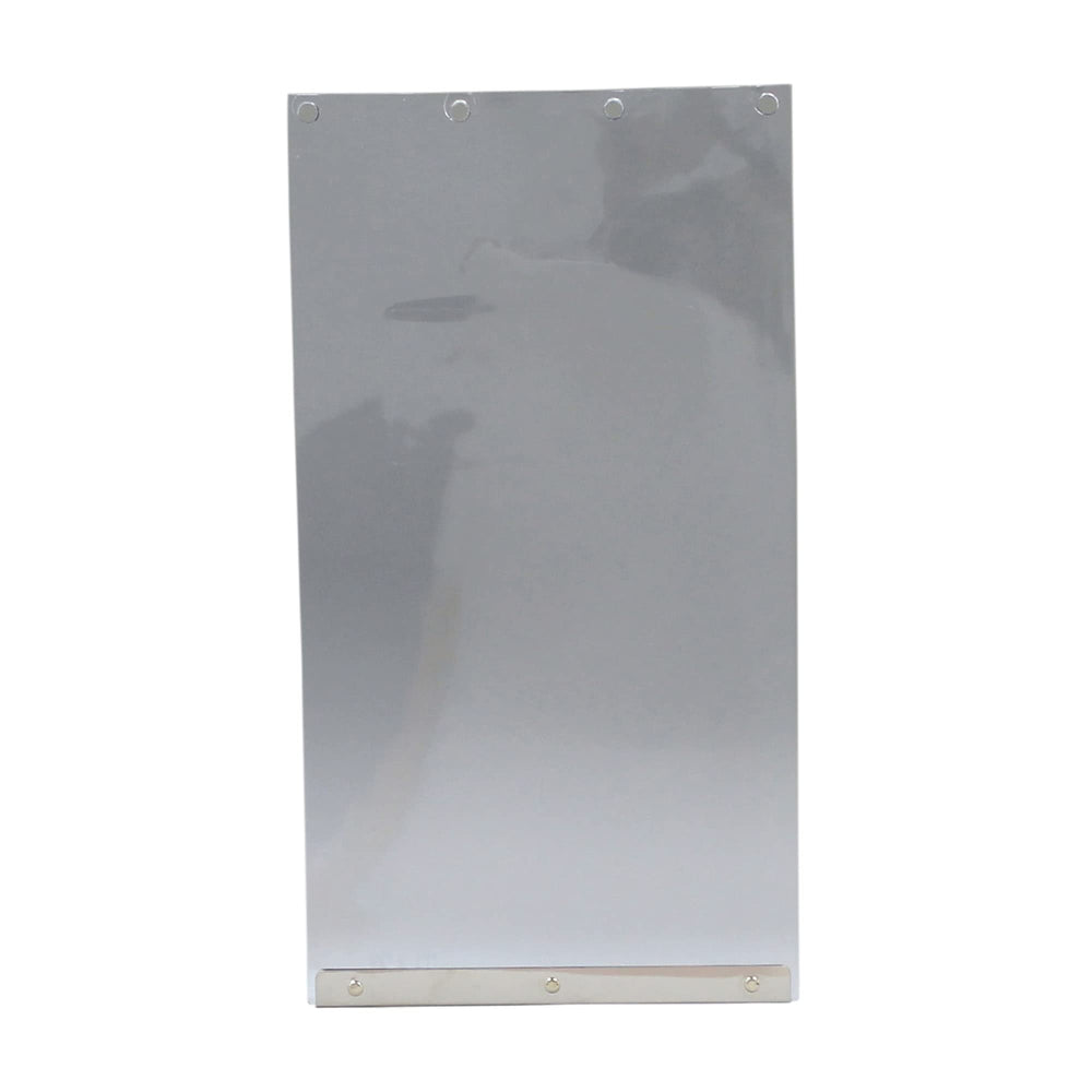 Ideal Pet Products RuffWeather replacement flap on an extra-large door blocks wind and drafts.
