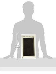 Ideal Pet Soft Flap Cat Door medium flap size 7x11.25 inches for mid-sized cats.