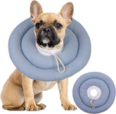 IDOMIK Dog Recovery Collar front view showing soft cone and gentle protection