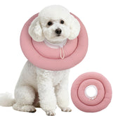 IDOMIK dog recovery collar soft cone pink protects incisions while keeping dog comfortable