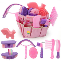 IDUNSEED horse grooming kit with sweat scraper for efficient post-ride cleaning