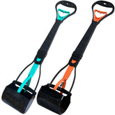 ienjoyed 2-piece pooper scooper with long handle makes pickup easier for tall users.
