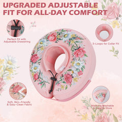 IEUUMLER soft donut collar close-up highlighting breathable fabric for comfort