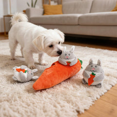 IFOYO Hide and Seek dog puzzle toy soft plush materials for safe chews.