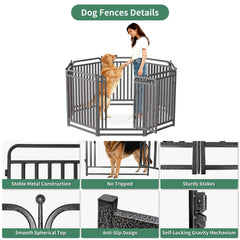 IGNYX dog playpen gate entry low threshold for easy access.