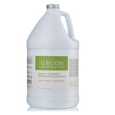 iGroom Argan+Vitamin E dog shampoo bottle for deep cleansing and hydration.