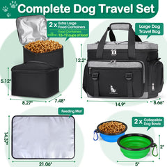 IGOLUMON collapsible dog bowls with carabiners ready for travel breaks