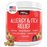 iHeartDogs Allergy Relief Salmon Oil bottle for itching and seasonal irritation