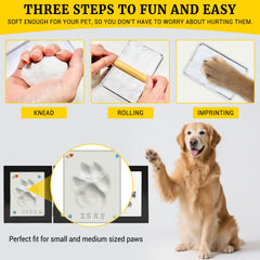 IKKAB inkless paw print pad delivers clean impressions with no ink mess