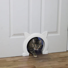 Ikuso indoor cat door front view for barrier-free access for pets