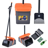 ilongood dog pooper scooper with 46inch handle for easy, low-effort cleanup