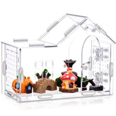 Teenyyou Large Jumping Spider Enclosure – 7.9 x 5.9 x 3.9 in Acrylic Tarantula Habitat with Magnetic Door