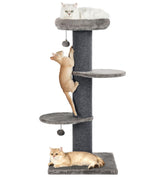 Cat Craft Cat Scratching Post with Bed & Perch — Tall Indoor Cat Tree Tower, Dark Grey