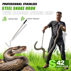 Smarkey Snake Hook β 42-Inch Extensible Stainless Steel Snake Grabber Tool