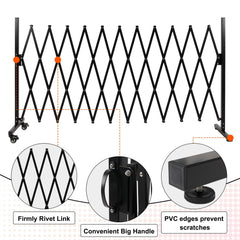 SMONTER Expandable Barricade Gate β 129 Inch Metal Safety Barrier with Casters for Indoor Outdoor