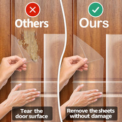 KEBE Door Scratch Protector - Clear Heavy Duty Shield (63 in x 7.9 in)