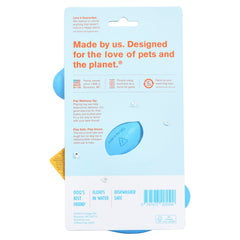 West Paw Zogoflex Bumi Toy - S-Shaped Tug & Fetch, Small 8-inch, Aqua Blue, Latex-Free