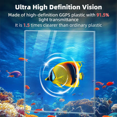 DaToo 1.6 Gallon Ultra-Clear Aquarium Starter Kit with LED Lighting & Quadruple Filtration