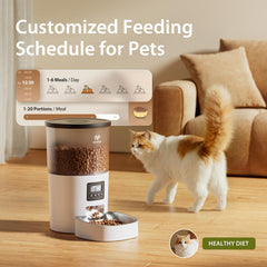 IMIPAW automatic feeder top view shows secure lid for pet-safe access
