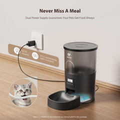IMIPAW feeder dispensing a portion demonstrates accurate serving for pets.