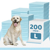 IMMCUTE 200-pack pee pads for multi-pet training and daily protection.