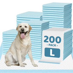 IMMCUTE 200-pack pee pads for multi-pet training and daily protection.