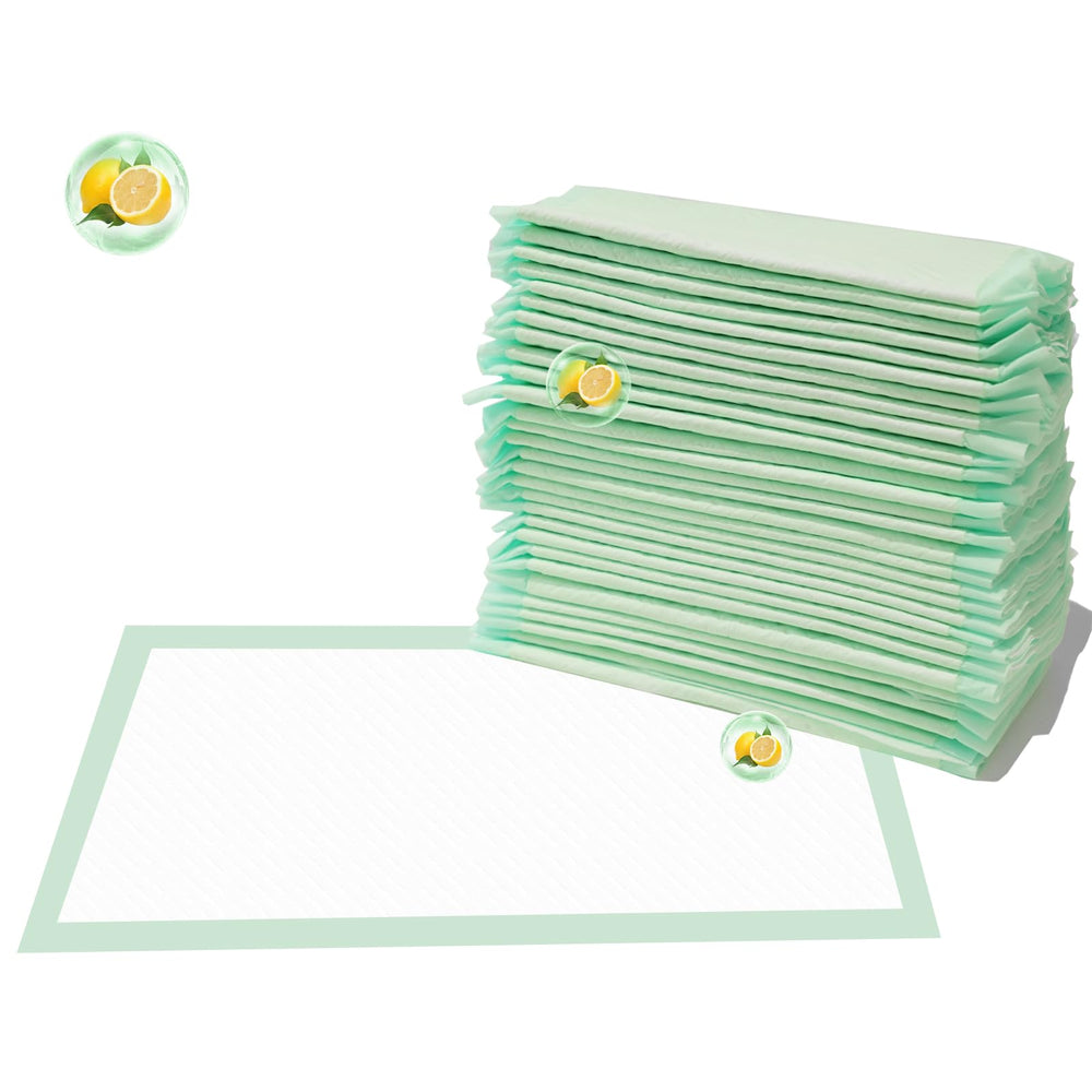 IMMCUTE cat pads lemon scent 30-count packaging with odor-control features