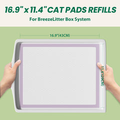 IMMCUTE multi-cat litter pads odor control keeps litter area fresh.
