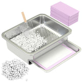immhabi dual-layer stainless litter box setup highlighting odor control and easy cleaning