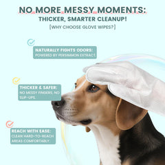 IMMHABI glove wipe for odor elimination after playtime keeps coats fresh.