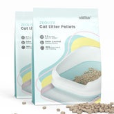 IMMHABI litter pellets 7lb pack shown for dual-layer systems and odor control