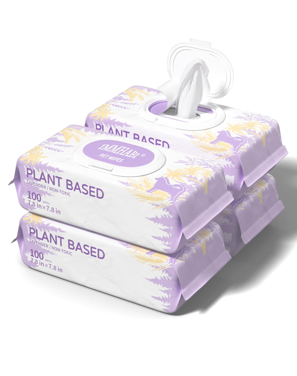IMMHABI pet wipes pack lavender keeps dogs fresh after walks