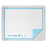 IMMCUTE pee pad holder exterior view shows sturdy silicone construction and floor protection.