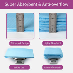IMMCUTE XL dog pee pad leak-proof back guards against spills on floors.