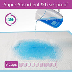 IMMCUTE XL dog pee pad quick-dry technology minimizes tracking and odors.