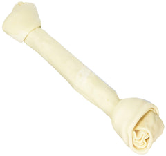 IMS Trading knotted rawhide bone, 15 inch, two-pack, ideal for long-lasting chew