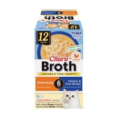 INABA Churu broth topper chicken-tuna pouch for cats boosts flavor and hydration