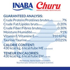INABA Churu creamy-purée closeup emphasizing moisture and low calories