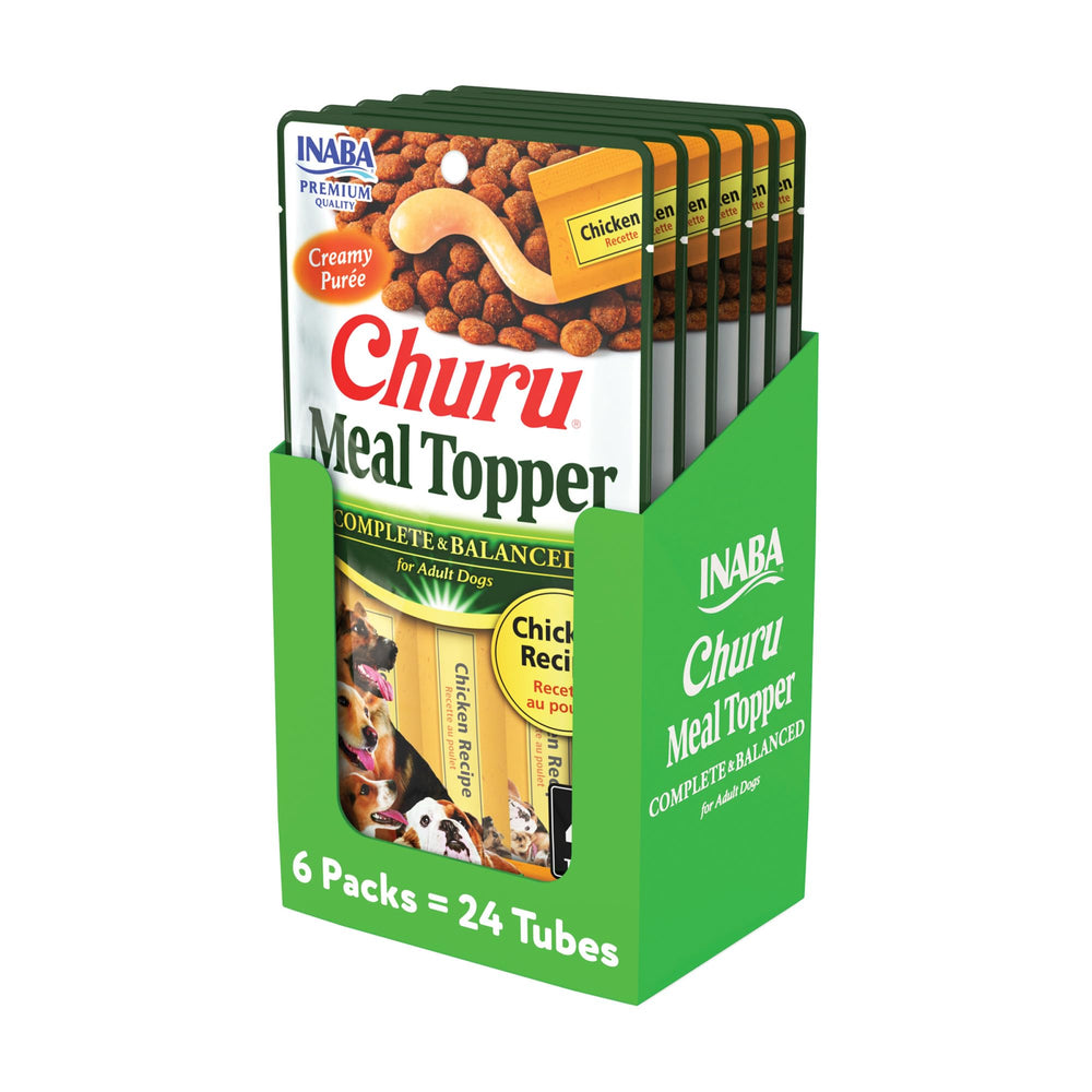 INABA Churu meal topper dog packaging demonstrates convenient feeding