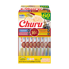 INABA Churu Senior Tuna Recipe tube for easy, protein-rich feeding.