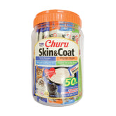 INABA Churu skin-coat tube close-up showing creamy texture for hydration-friendly snacking