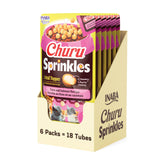 INABA Churu Sprinkles pack front with real chicken meal topper.