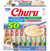 INABA Churu tuna-puree-tube: creamy treat for hydration and handheld feeding