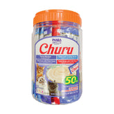 INABA Churu tuna tube top view highlighting a hydrating cat treat for daily enjoyment