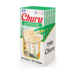 INABA Churu tuna with chicken tube offers creamy texture for gentle hand feeding