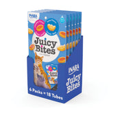 INABA Juicy Bites moist tuna-chicken pouch showing texture and flavor.